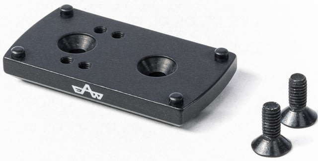 EAW German Tactical Mount Red Dot Adaptor Noblex Sight Hole Distance 20mm Top Mount Height 6mm Black Small - Eaw