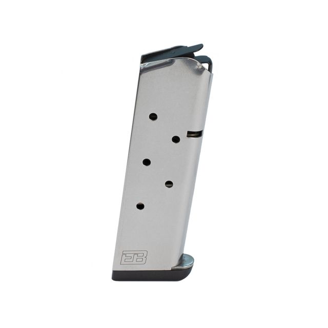 Brown Products Pistol Magazine .45 ACP 7-Round Stainless Steel Finish Ammo