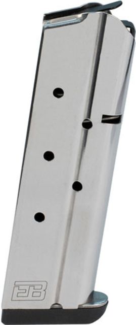 Brown Products Pistol Magazine 1911 10mm 8-Round Stainless Steel Finish Ammo