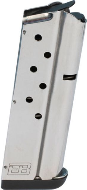 Brown Products Officers Magazine 1911 9mm 8-Round Stainless Steel Finish Ammo