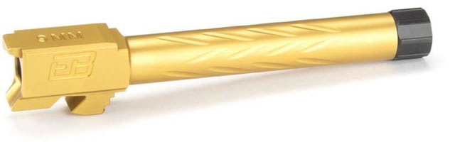 Ed Brown Products Threaded Barrel 5.035in Glock 17 9mm Luger 1/2x28 Thread 1-16 Twist 416R Stainless Titanium Nitride - Ed Brown Products