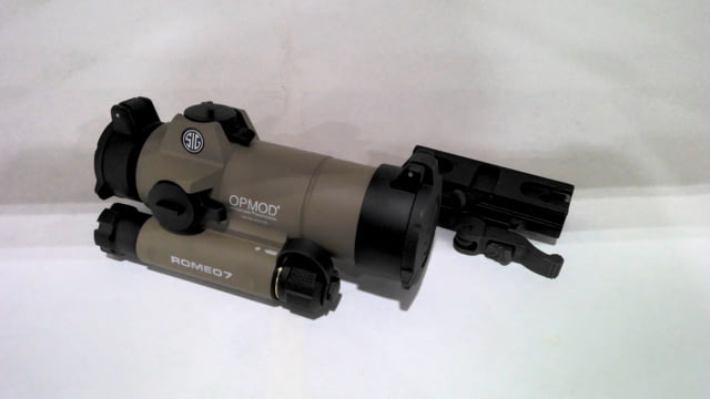 USED SIG SAUER OPMOD ROMEO7 Reflex Red Dot Sight 1x30mm 2 MOA Red Dot Reticle FDE  EDEMO3 Condition Fair Installed/Mounted - Opmod