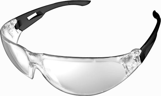 Edge Tactical Eyewear Dragon Fire Safety Glasses - Black Frame Clear Lens - Edge Tactical