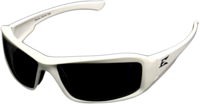 Edge Safety Eyewear Brazeau Glasses - White Frame Smoke Lens One Size - Edge Safety