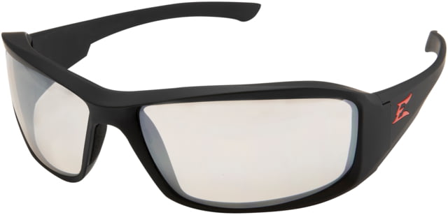 Edge Eyewear Brazeau Torque Safety Glasses - Matte Black Frame with Red E Logo / Clear Anti-Reflective Lens One Size - Edge Eyewear
