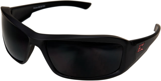 Edge Eyewear Brazeau Torque Safety Glasses - Matte Black Red E / Polarized Vapor Shield Smoke Lens One Size - Edge Eyewear