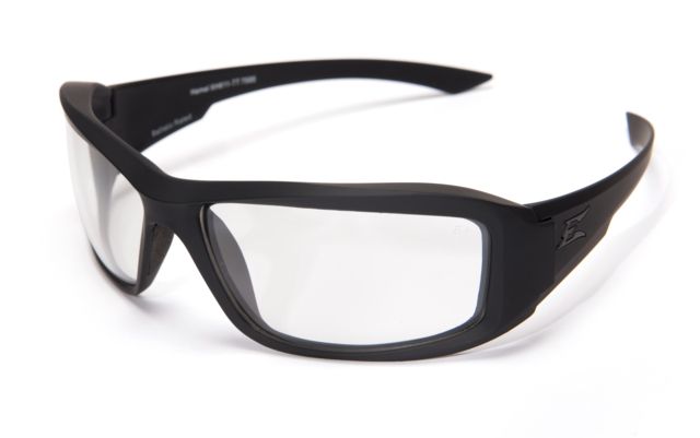 Edge Tactical Eyewear Hamel Thin Temple Sunglasses Soft-Touch Matte Black Frame / Clear Vapor Shield Lens One Size - Edge Tactical