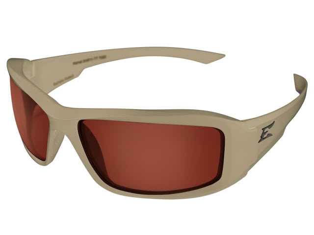Edge Eyewear Hamel Sand Thin Temple Matte Sand Frame /Copper Vapor Shield Lenses One Size - Edge Eyewear