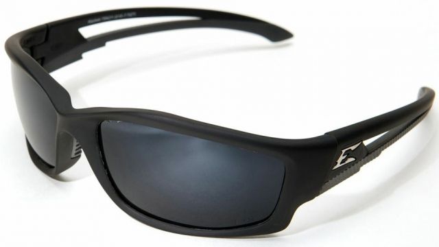 Edge Safety Eyewear Kazbek Polarized-Black / G-15 Silver Mirror Lens with Gasket - Edge Safety