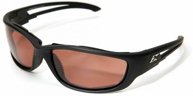 Edge Safety Eyewear Kazbek XL Polarized-Black / Copper Driving Lens with Gasket - Edge Safety