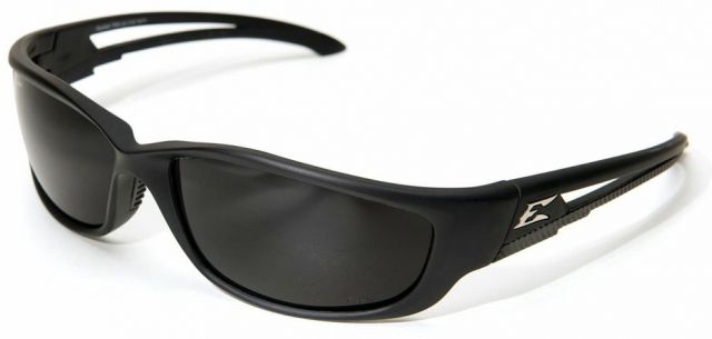 Edge Safety Eyewear Kazbek XL Polarized-Black / Smoke Lens with Gasket - Edge Safety