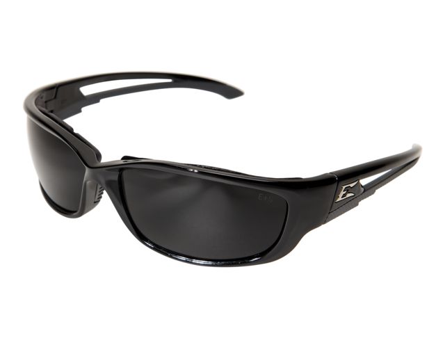 Edge Safety Eyewear Kazbek XL Sunglasses Black Frame Smoke Vapor Shield Lenses - Edge Safety