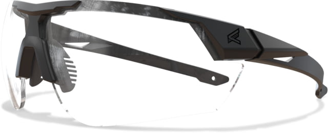 Edge Eyewear Phantom Rescue Shooting Glasses Black Frame Clear Vapor Shield Lenses Standard - Edge Eyewear