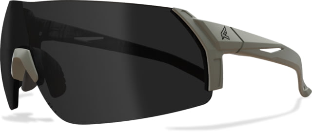 Edge Eyewear Urgent Fury Shooting Glasses Conifer Green Frame Polarized Smoke Vapor Shield Lenses Standard - Edge Eyewear
