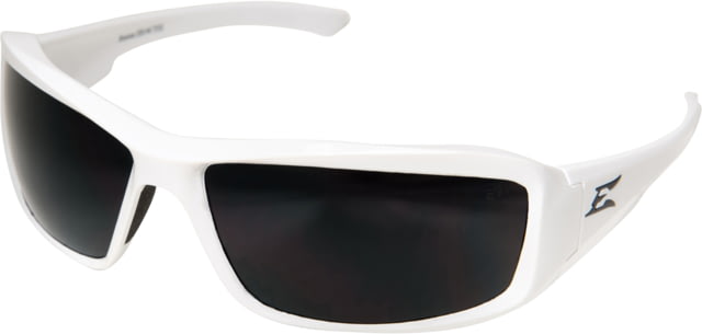 Edge Safety Eyewear Brazeau Glasses - White Frame Smoke Lens Polarized One Size - Edge Safety