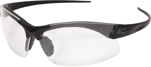 Edge Tactical Eyewear Sharp Thin Temple Sunglasses Soft-Touch Matte Black Frame / Clear Vapor Shield Lens One Size - Edge Tactical