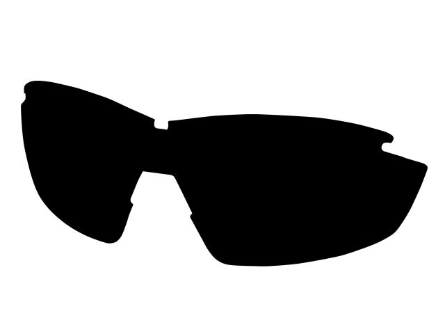 Edge Tactical Overlord Replacement Lenses Polarized Smoke Black One Size - Edge Tactical