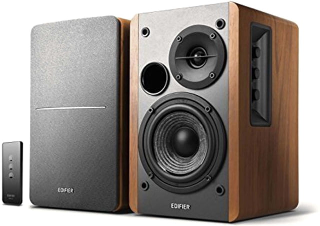 Edifier R1280T Powered Bookshelf Speakers Brown Medium - Edifier