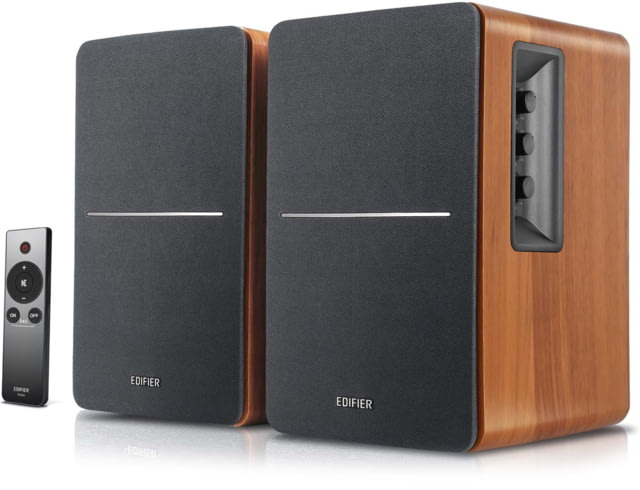 Edifier R1280Ts Powered Bookshelf w/Sub Out Speaker Brown Medium - Edifier
