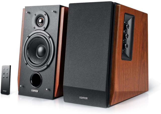 Edifier R1700BT Powered Bluetooth Bookshelf Speakers Brown Medium - Edifier