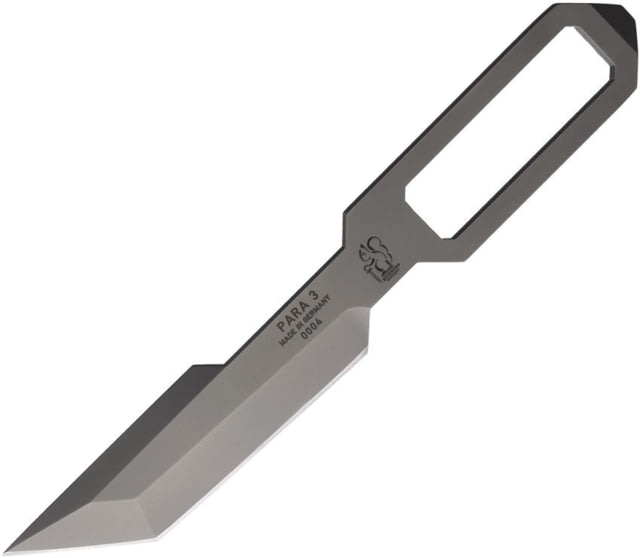 Eickhorn Solingen Para-III Fixed Blade Knife 3.5in Bead Blast Premium Steel Tanto Blade Stainless Steel Handle - Eickhorn Solingen
