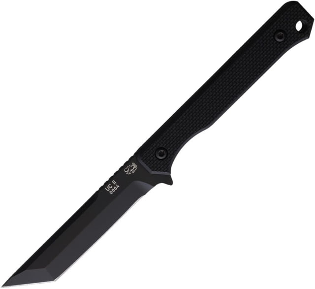 Eickhorn Solingen UC2 Fixed Blade Knife 3.63in Black Premium Steel Tanto Blade. Black G10 Handle - Eickhorn Solingen