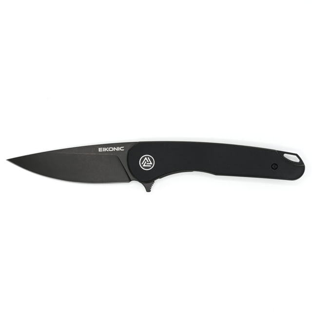EIKONIC Knife Company Dromas Folding Knife - Designed by Ramon Chaves 3.25in D2 Steel w/ Rockwell Hardness of 59-60 G10 Handle Black/Black - Eikonic Knife Company