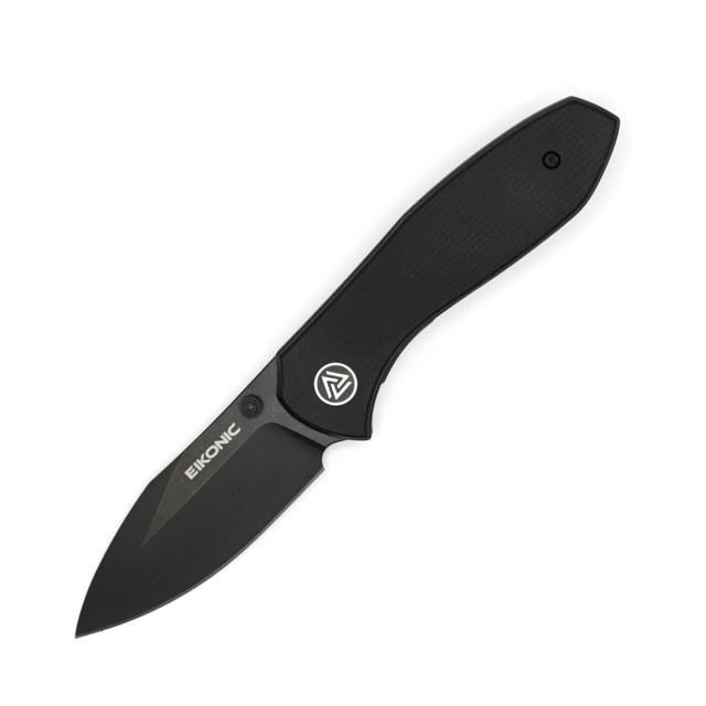 EIKONIC Knife Company Kasador Folding Knife 2.7in D2 Steel w/ Rockwell Hardness of 59-60 Micarta Handle Black/Black - Eikonic Knife Company