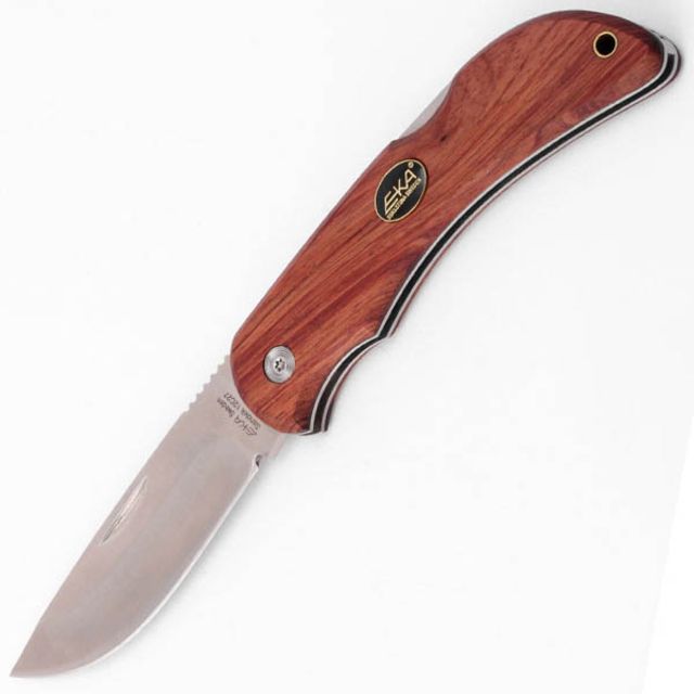 EKA Swede 10 Bubinga Wood Handle Plain w/Sheath EKA-606608 - Eka