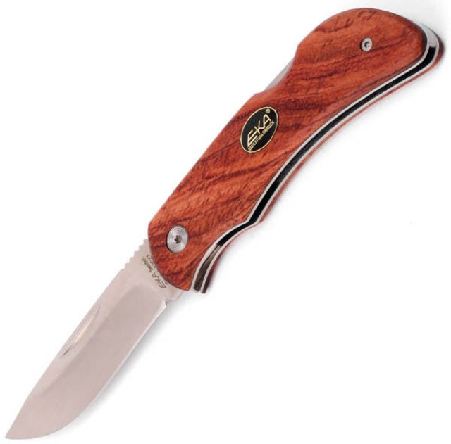 EKA Swede 8 Bubinga Wood Handle Plain w/Sheath EKA - Eka