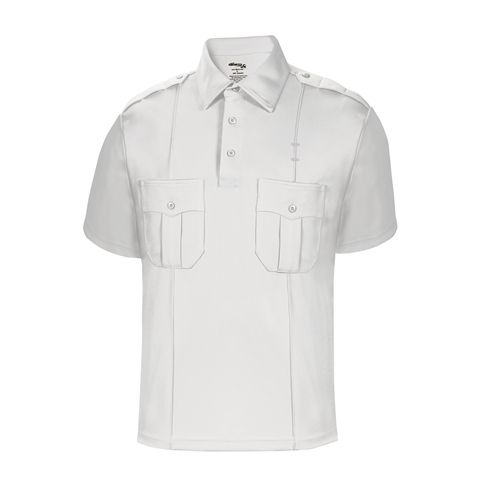 Elbeco Men's Short Sleeve Ufx Uniform Polo Shirt, White - K5100-S