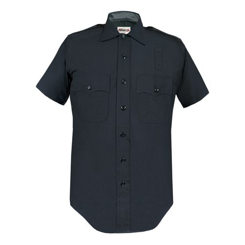 Elbeco Lapd 100percent Wool Ss Shirt Dark Navy