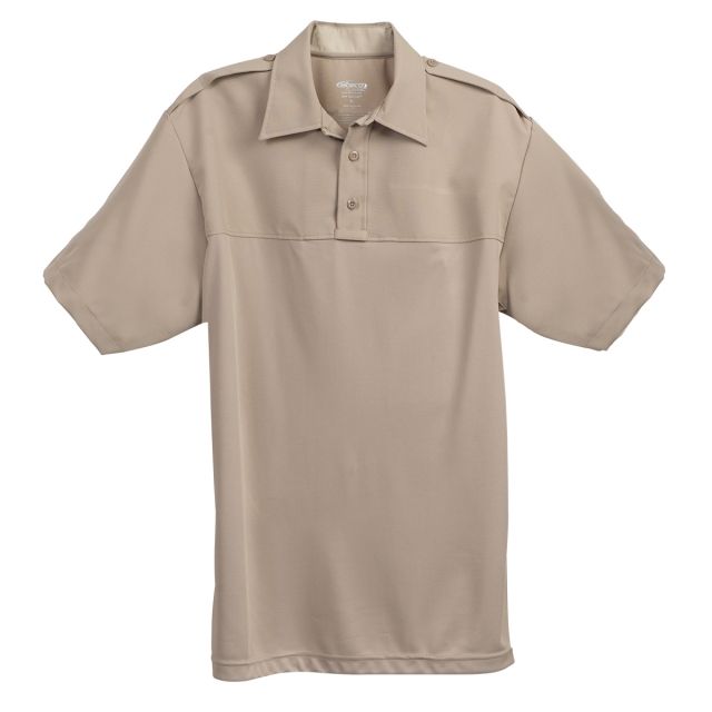 Elbeco Mens Tan, Uv1 Undervest Short Sleeve Shirt - UVS114-M