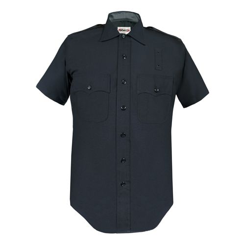Elbeco Lapd 100percent Wool Ss Shirt Dark Navy