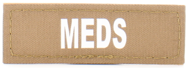 Eleven 10 1x3 Med Name Tape Patch White Glow - Eleven 10