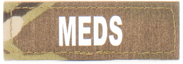 Eleven 10 1x3 Med Name Tape Patch White Glow - Eleven 10