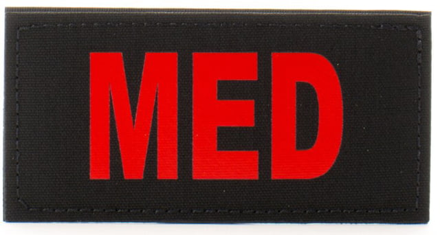 Eleven 10 2x4 Med Id Patch Black/red - Eleven 10
