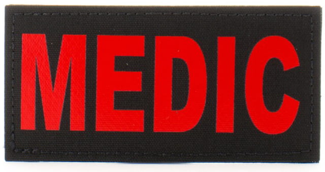 Eleven 10 2x4 Med Id Patch Black/red - Eleven 10
