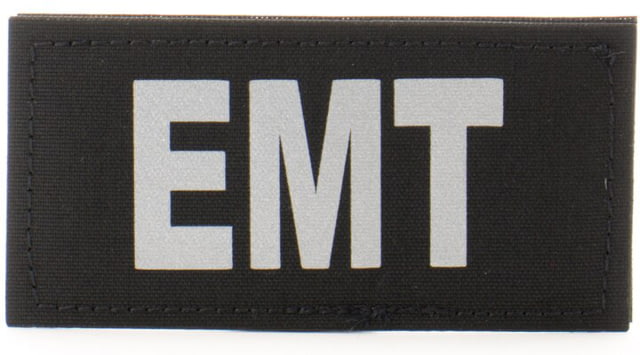 Eleven 10 2x4 Med Id Patch Black/silver Reflective - Eleven 10