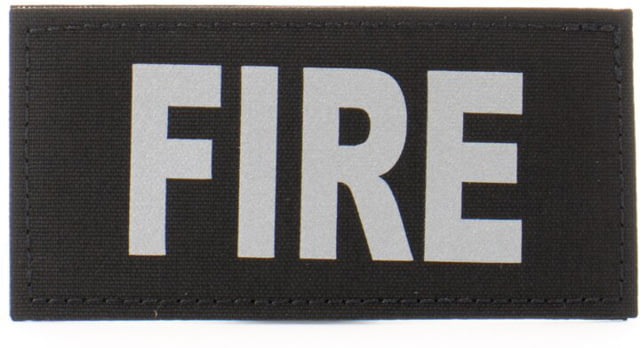 Eleven 10 2x4 Med Id Patch Black/silver Reflective - Eleven 10