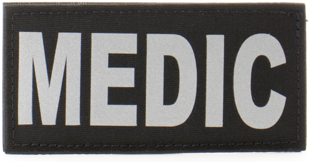 Eleven 10 2x4 Med Id Patch Black/silver Reflective - Eleven 10