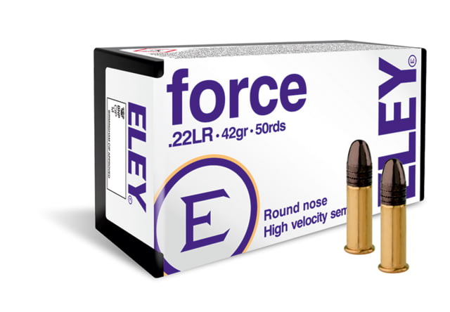 y Ammunition .22 Long Rifle 42 Grain Round Nose Lead Solid Rimfire 50 Rounds Ammo
