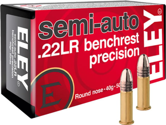 y Ammunition Eley Precision .22LR 40GR. Semi-auto Benchrest 50 Rounds Ammo