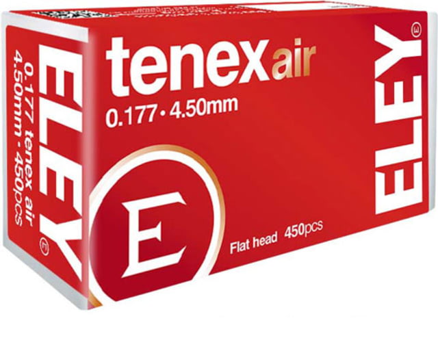 Eley Ammunition .177 Caliber 4.50mm 8.2 Grain Flat Head Pellets 450 Pack