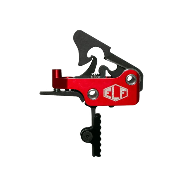 Elftmann Tactical Apex AR-15 Straight Adjustable Trigger Black Shoe Anodized Red