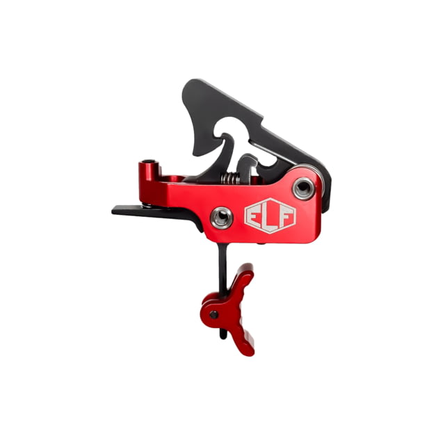 Elftmann Tactical Apex Pro AR-15 Curved Adjustable Trigger Red Shoe Anodized Red