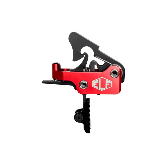Elftmann Tactical Apex Pro AR-15 Straight Adjustable Trigger Black Shoe Anodized Red
