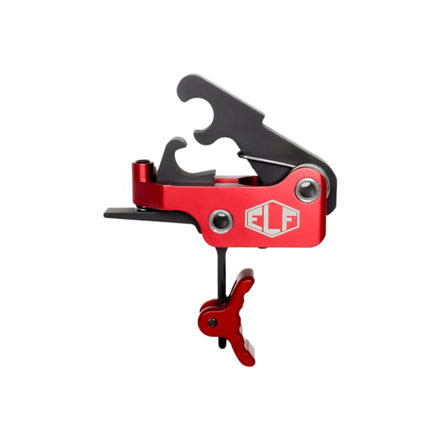 Elftmann Tactical SE AR-15 Curved Adjustable Trigger Red Shoe Anodized Red