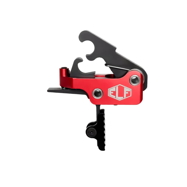 Elftmann Tactical SE AR-15 Straight Adjustable Trigger Black Shoe Anodized Red