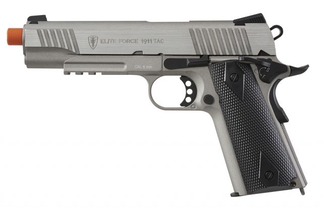 Elite Force 1911 TAC Gen3 CO2 Airsoft Pistol Stainless Steel